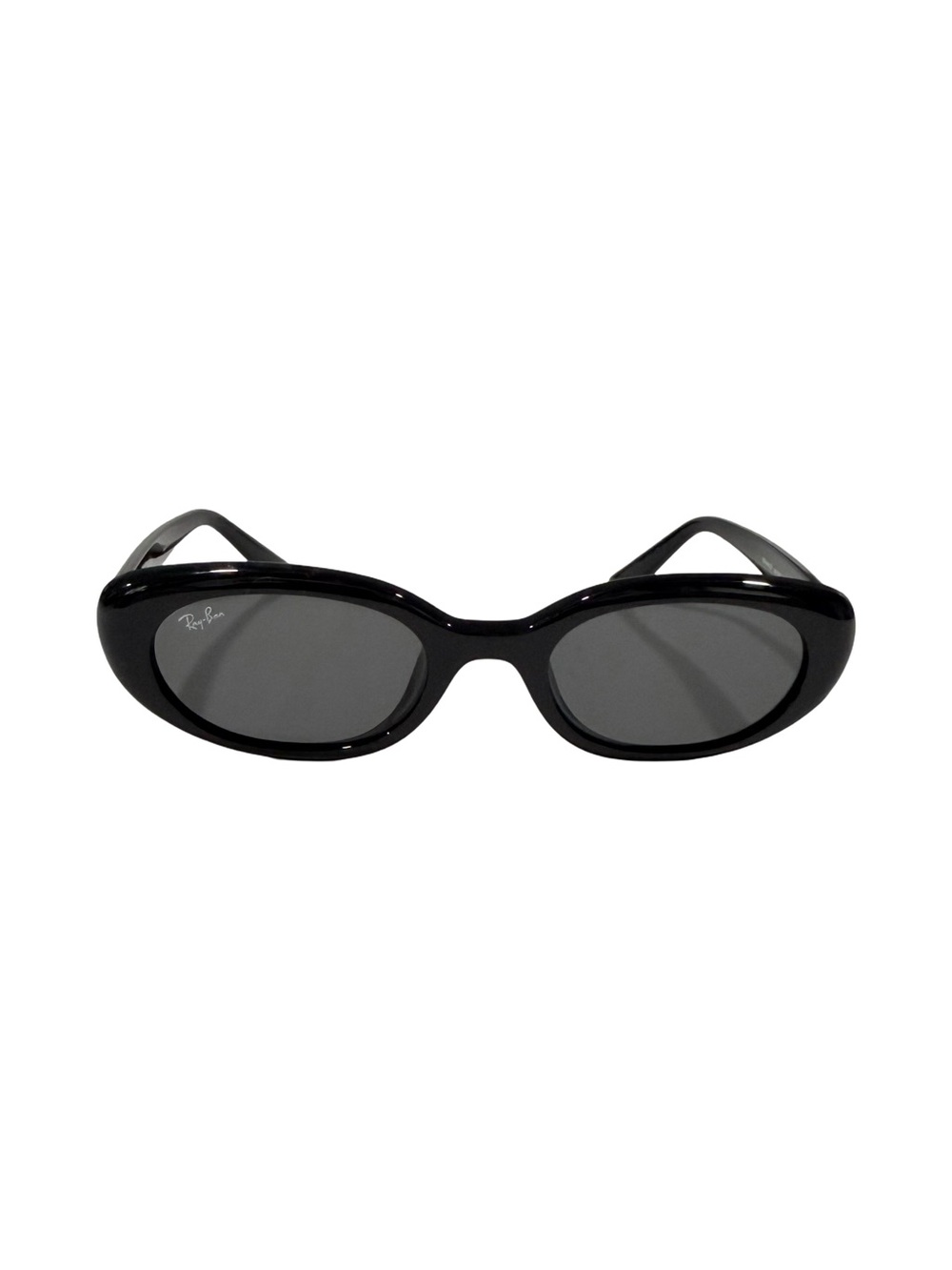 Ray-Ban Women's Black Oval Sunglasses with Tan Case - Picture 2 of 8